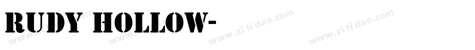 Rudy Hollow字体转换